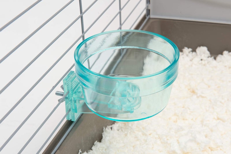 Lixit Quick Lock Removable Cage Bowls for Rabbits, Guinea Pigs, Gerbils, Ferrets, Dogs, Cats, Birds, and Other Small Animals - Made in USA (Blue, 20 Ounce) - Image 5